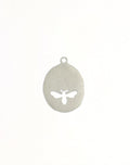 Silver bee pendant