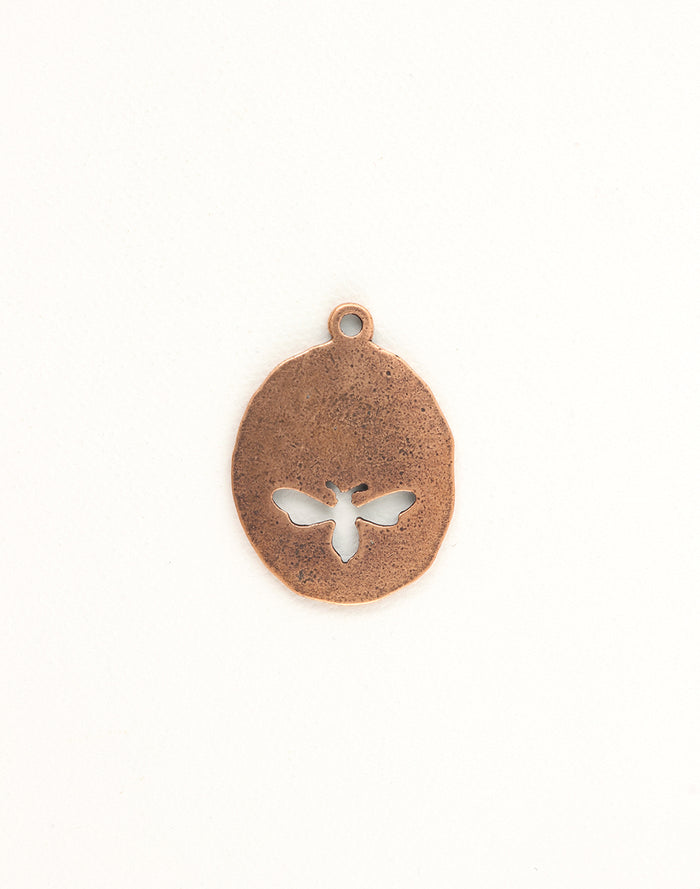 PT124-CP Bee Charm Pendant