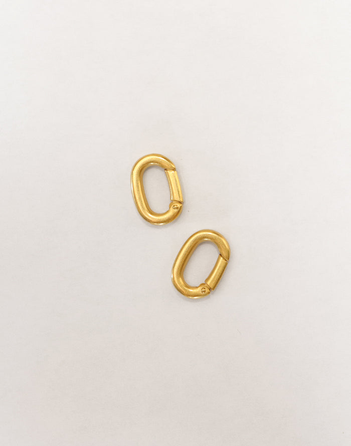 CL0009-340 Gold Oval Carabiner Clips