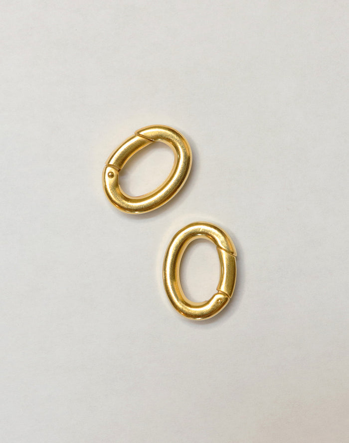 CL010-340 Gold Oval Clasps