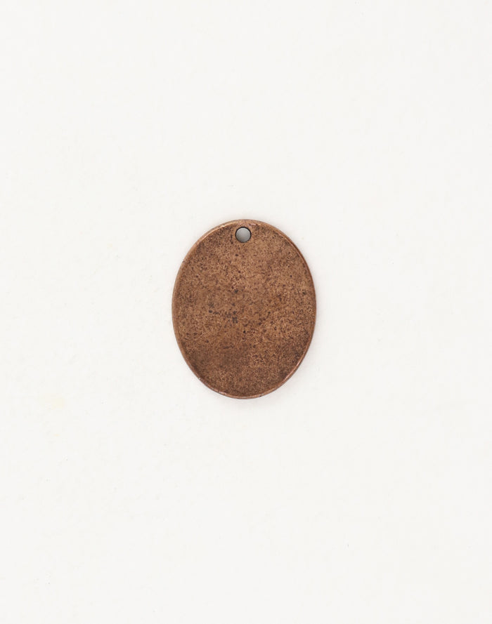 PT154-170 Copper Oval Pendant - Back View