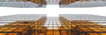 Panoramic Building Reflect Wall Mural-Wall Mural-Eazywallz