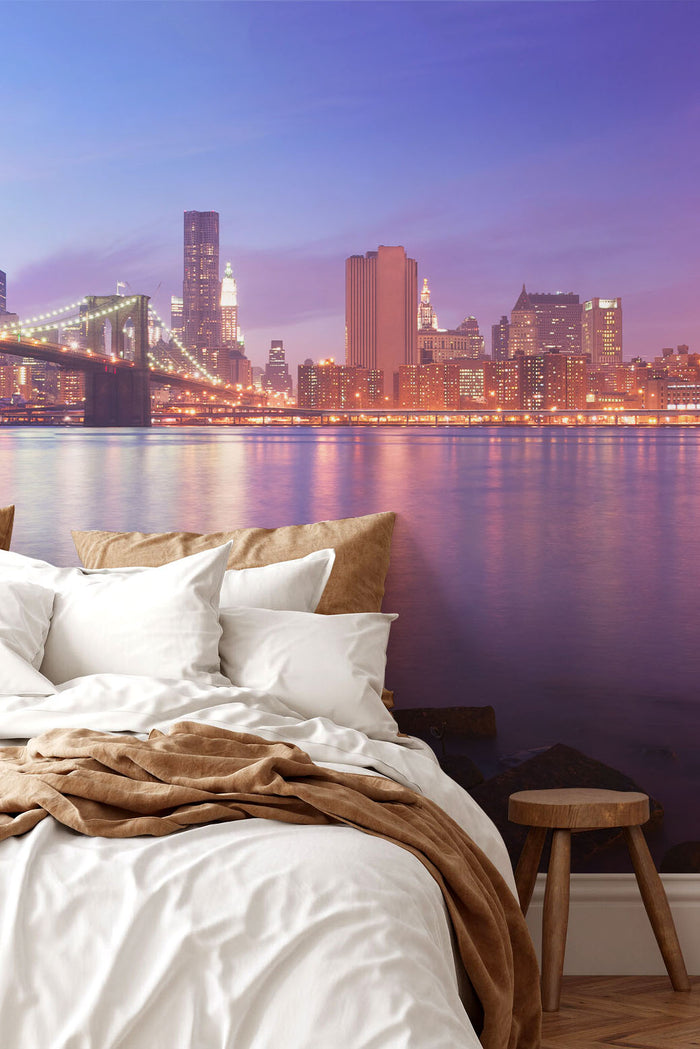 Panoramic View of Manhattan at Dusk