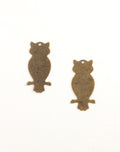 Two bronze owl charms, P0052