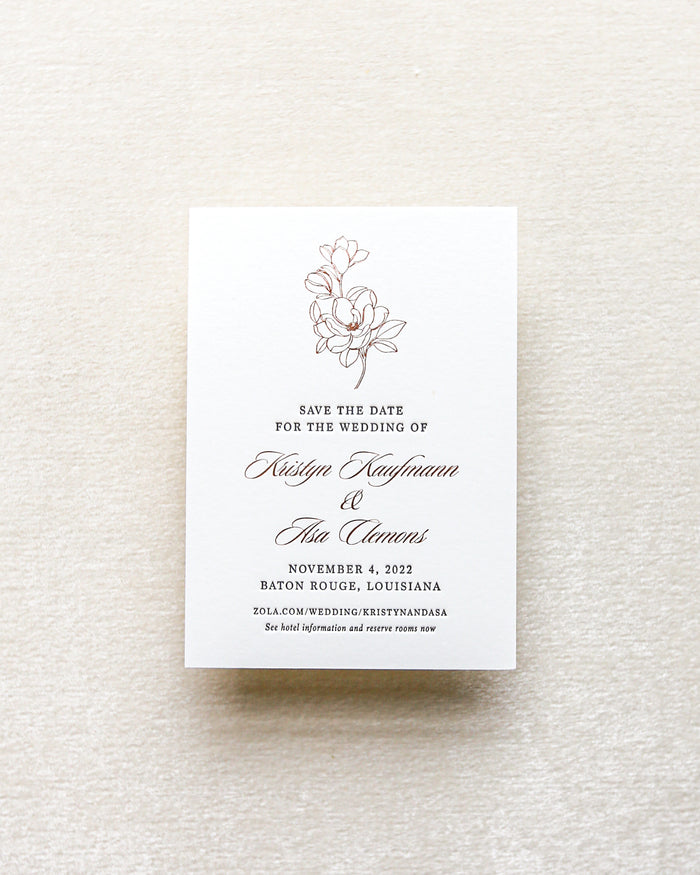 Petite Magnolia Save the Date