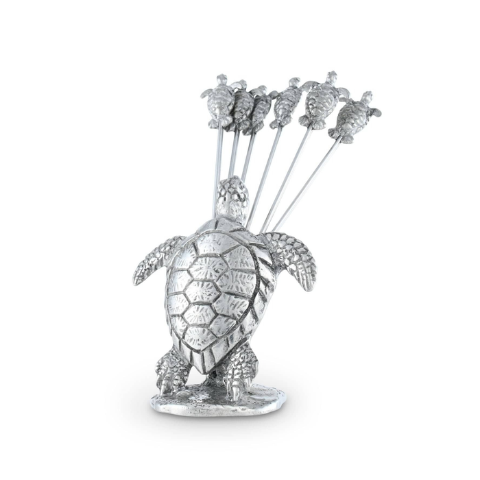 Pewter Sea Turtle Cheese Picks