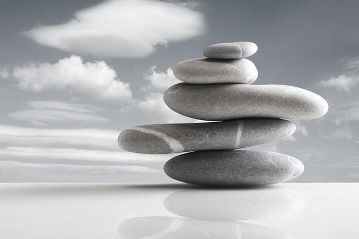 Pile of five stones Wall Mural-Wall Mural-Eazywallz