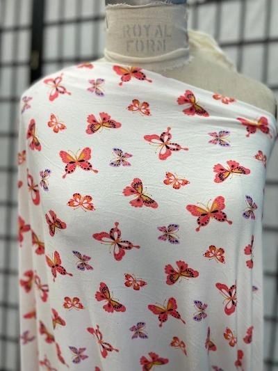 Pink Butterfly Print ITY