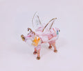 Pink Ceramic Flying Pig Ornament