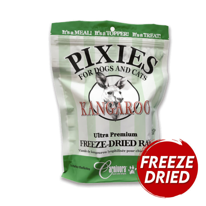 Pixies by Carnivora Freeze Dried Kangaroo Mini Patties