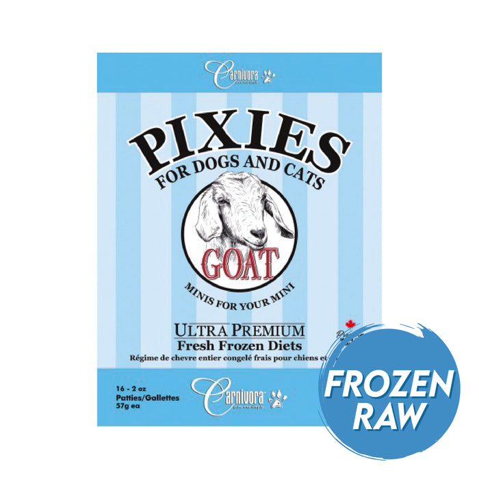 Pixies by Carnivora Frozen Raw Goat Mini Patties