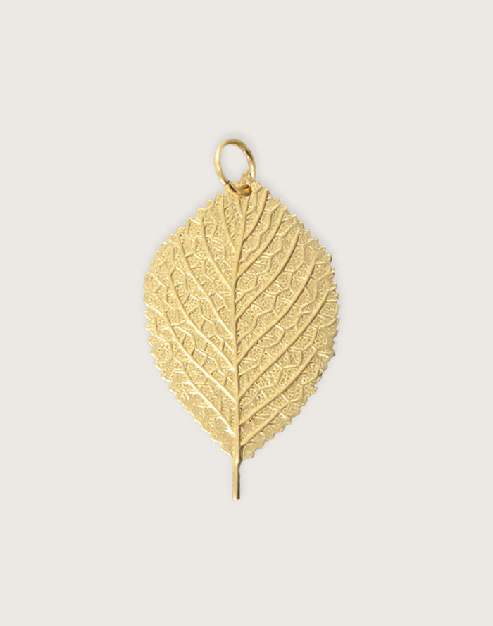 Pressed leaf pendant