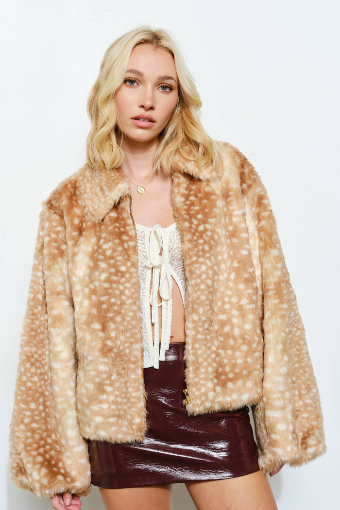 Pretty Garbage - LIZ FAUX FUR JACKET