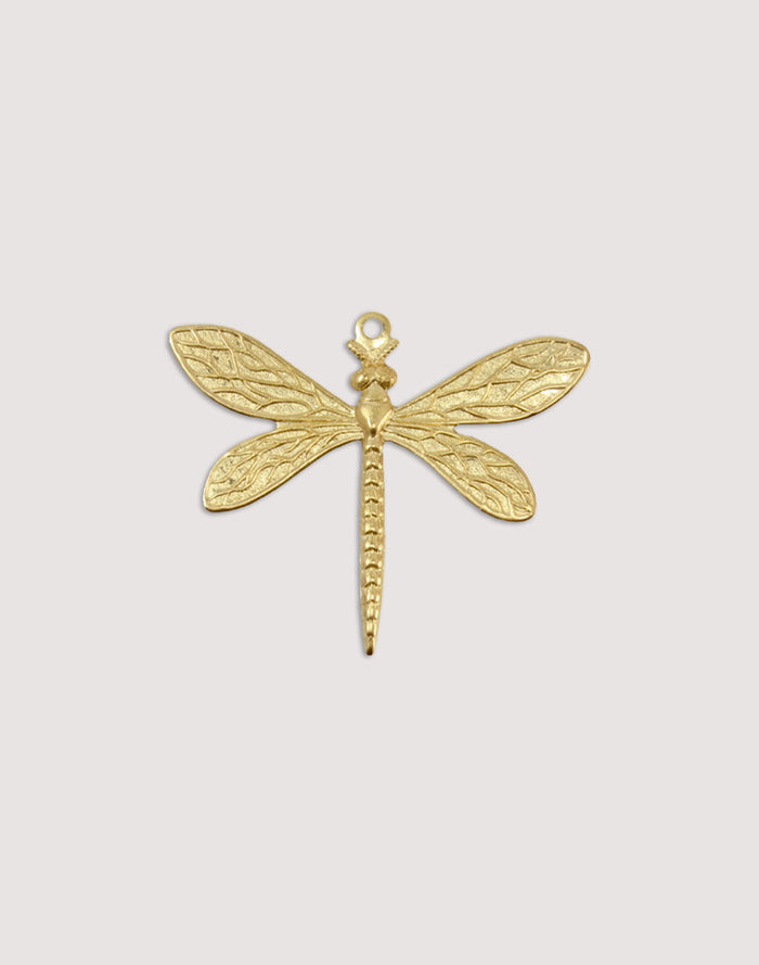 PV310 Gold Dragonfly Pendant