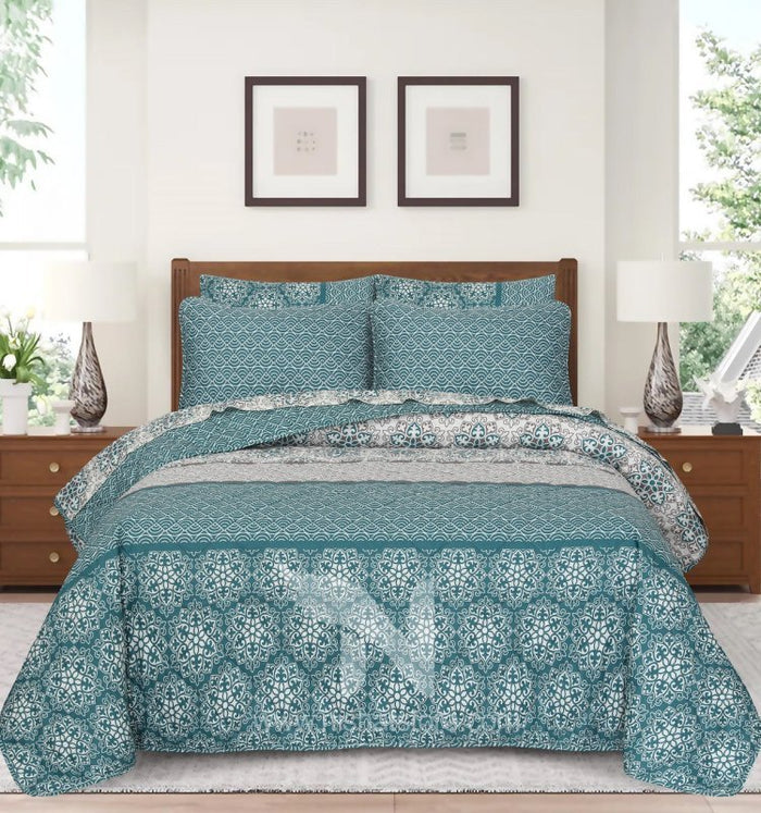 Quilted Comforter Set 6 Pcs Design 875 - Nishat Creative Store