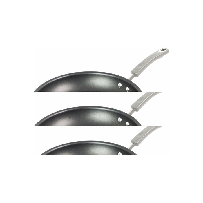 Rachael Ray 18803 Brights Nonstick Frying Pan / Fry Pan / Skillet - 12.5 Inch, Gray, Sea Salt Gray Gradient