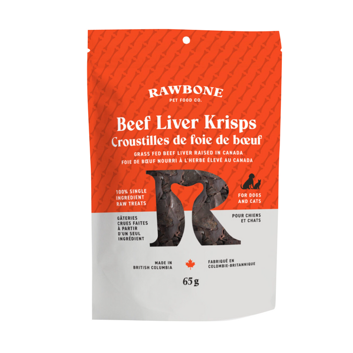 Rawbone Grass Fed Beef Liver Krisps