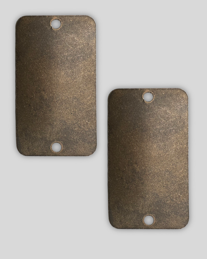 Rectangle Blank, 40x23mm, (2pcs)