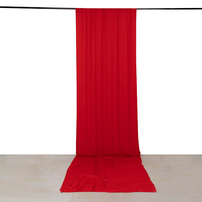 Red fabric backdrop for photography