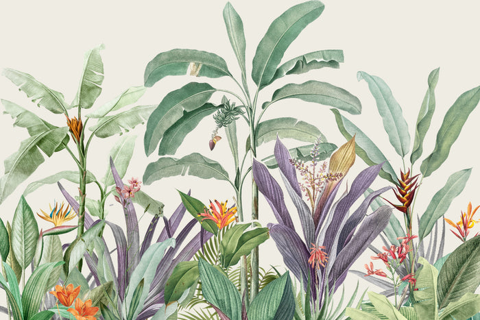 Redoute Mixed Tropical Leaves