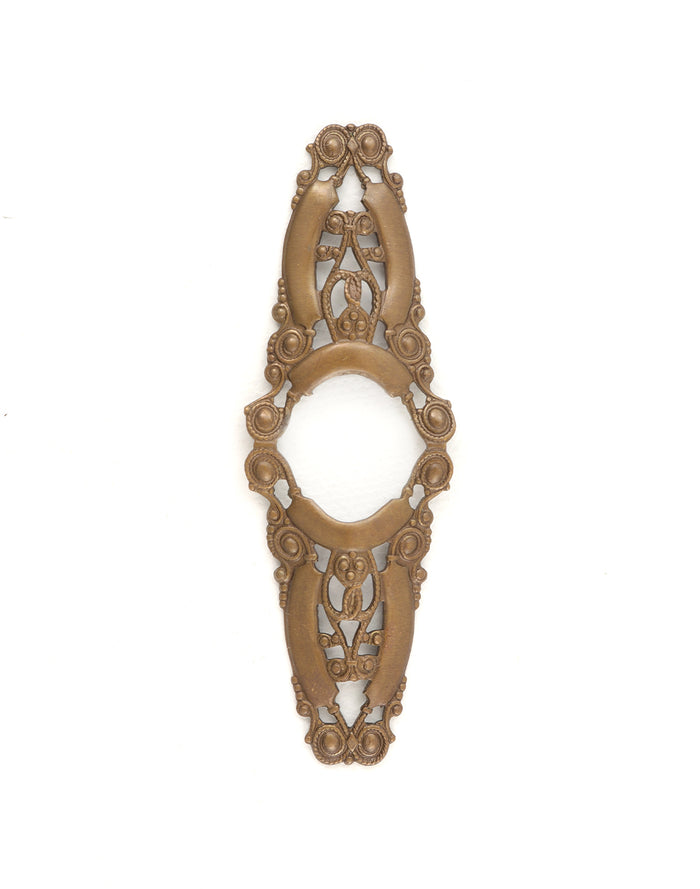 F020 ornate bronze escutcheon plate