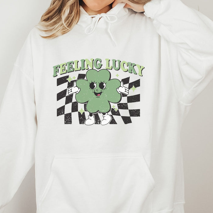 Retro Feeling Lucky St. Patrick's Day Hoodie - Trendznmore