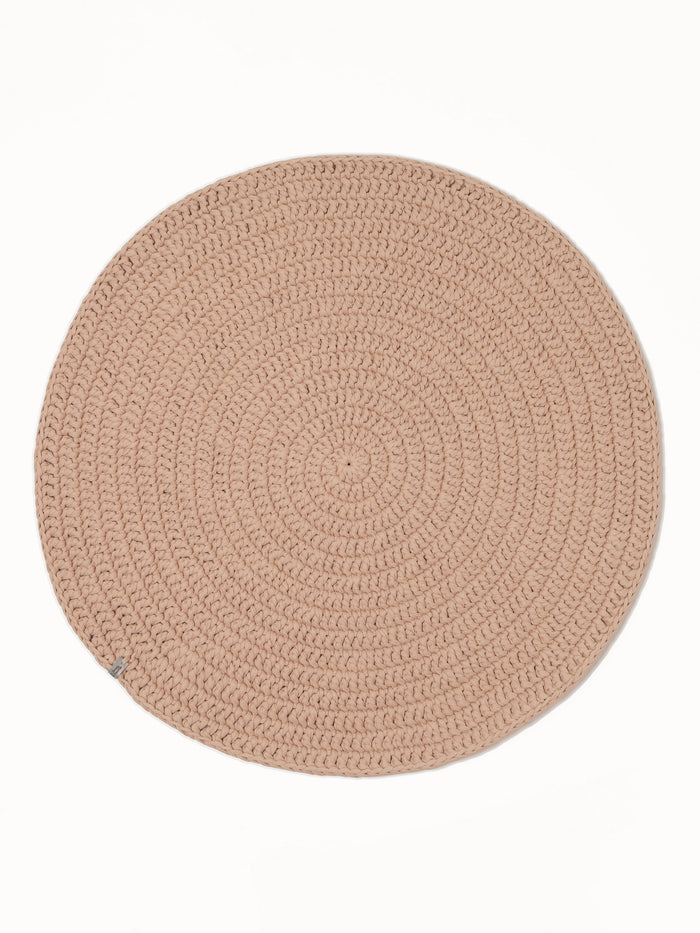 Round plain rug