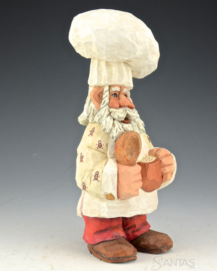 Russell Scott Chef Santa Holding Bowl and Spoon