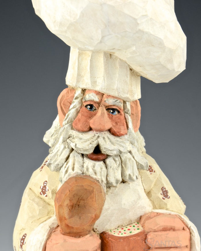 Russell Scott Chef Santa Holding Bowl and Spoon