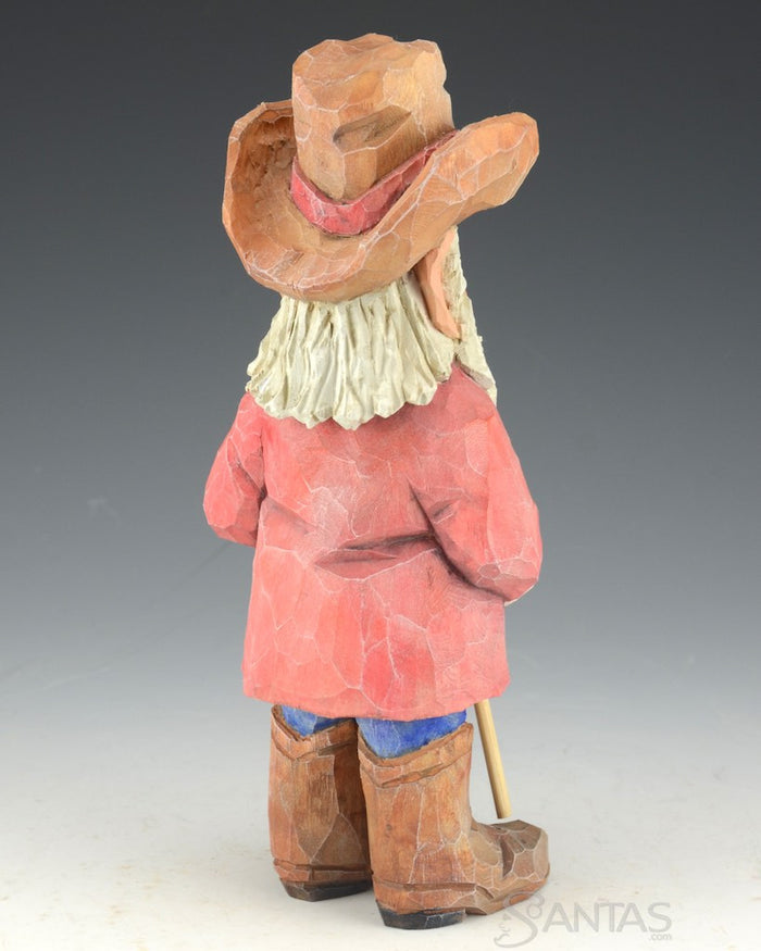 Russell Scott Cowboy Santa with Stick Pony