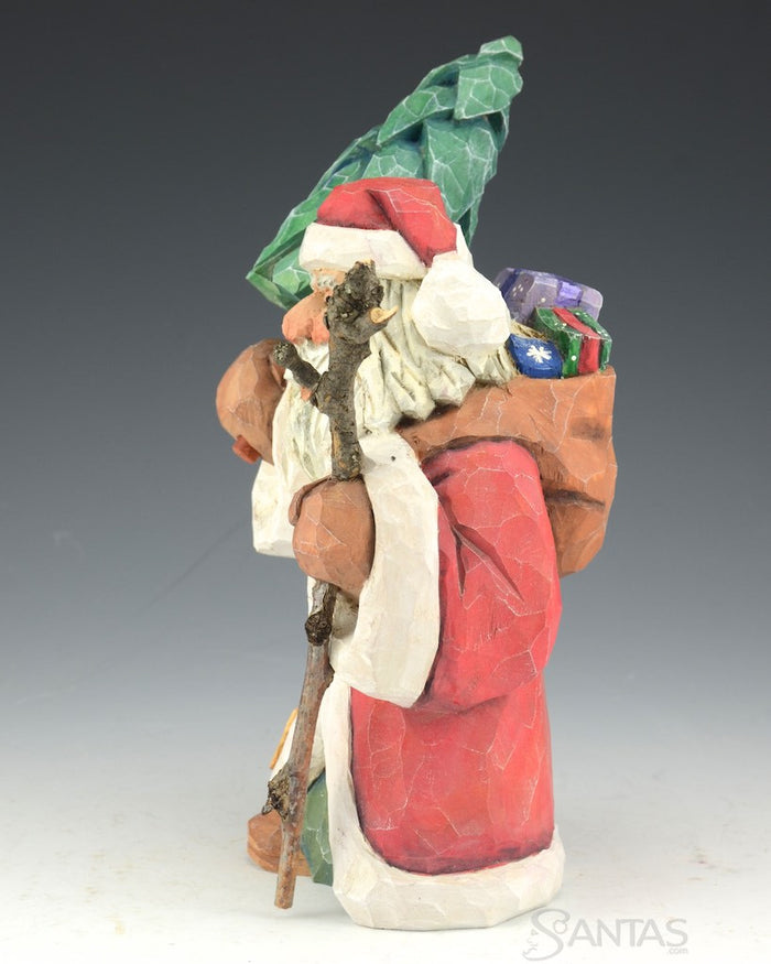Russell Scott Santa Claus Carrying Tree and Presents