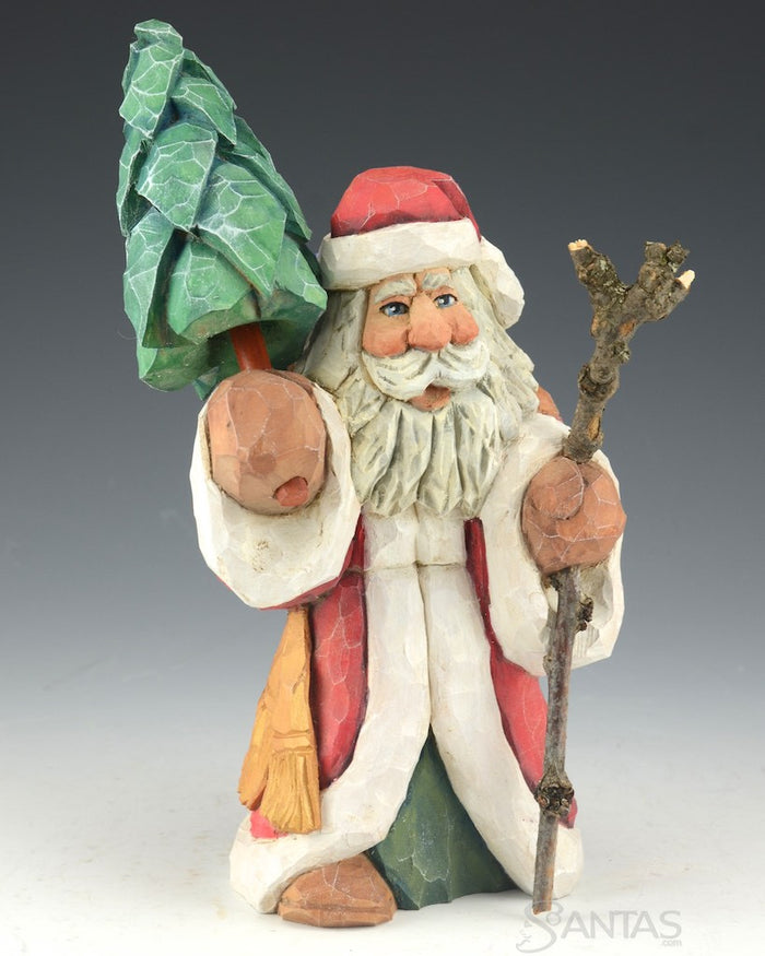 Russell Scott Santa Claus Carrying Tree and Presents