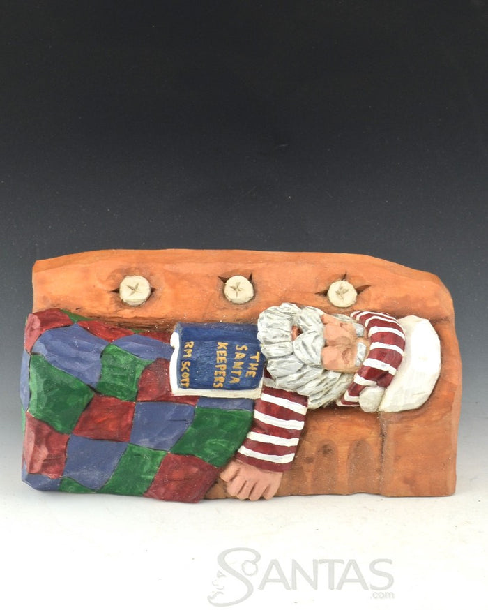 Russell Scott Tired Santa Sleeping on Couch