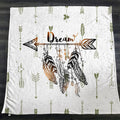 Rustic Arrow Dream Fleece Sherpa Blanket