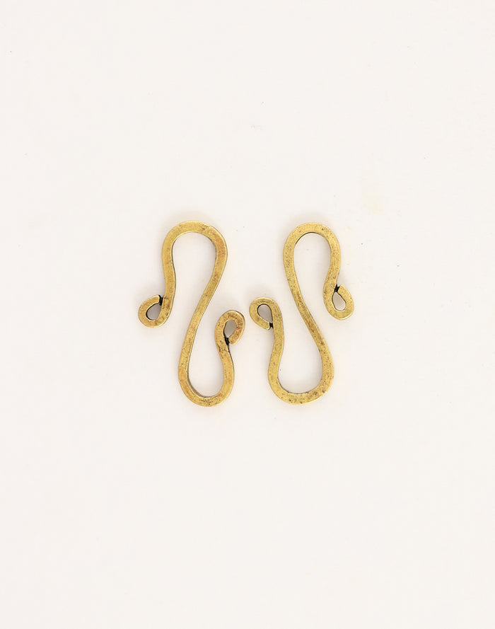 S Shaped Hook, 24x13mm, (2pcs)