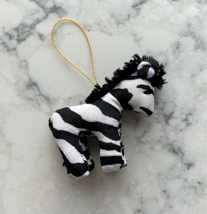 Safari Zebra Ornament