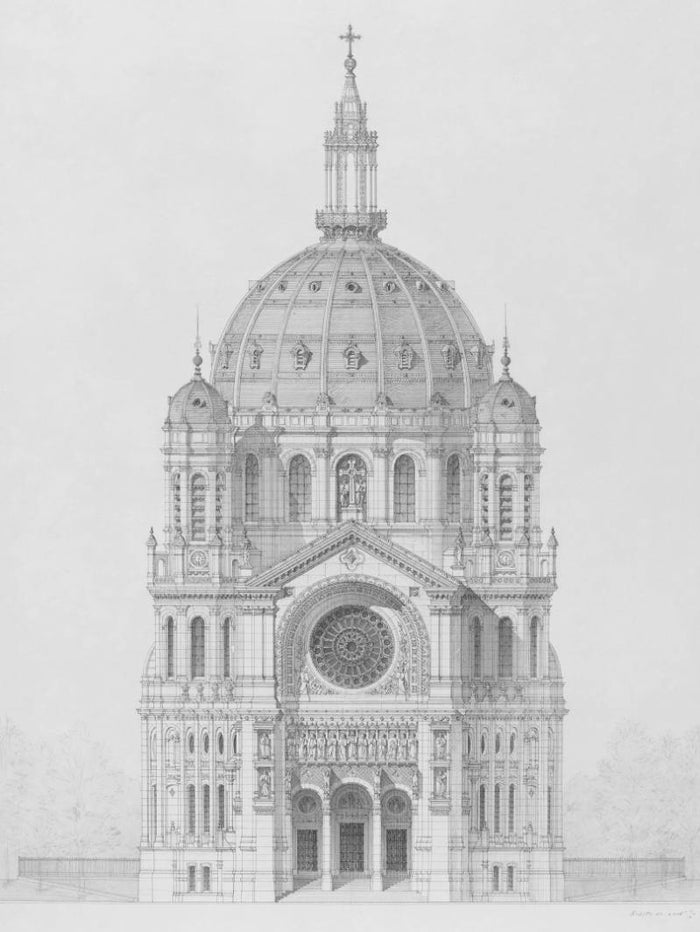 Saint Augustin Elevation Wall Mural-Wall Mural-Eazywallz