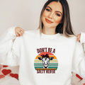 Salty Heifer Funny Crewneck Sweatshirt