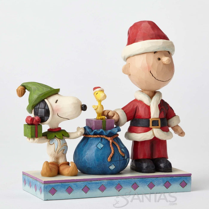 Santa Charlie Brown and Snoopy - Holiday Helpers