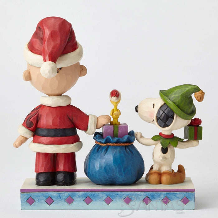 Santa Charlie Brown and Snoopy - Holiday Helpers