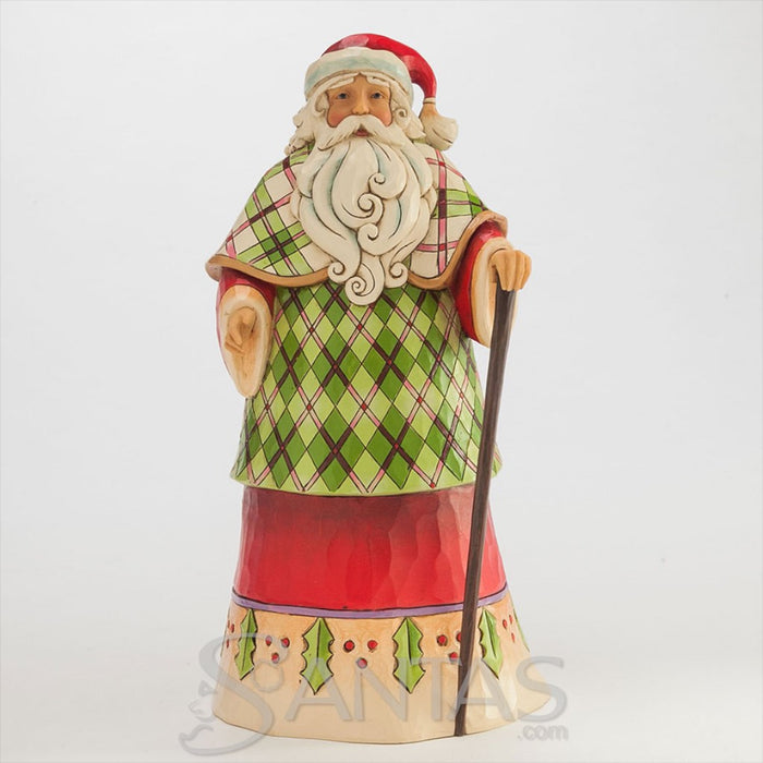 Santa in Plaid Robe - Highland Holidays by Jim Shore