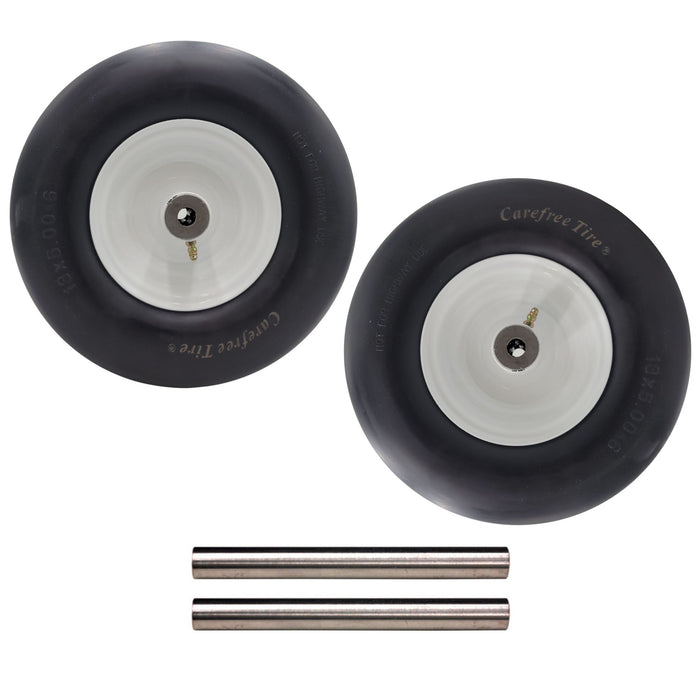 Scag Wheel Assembly Set 481551 13x5.00-6 Flat-Free with Scag Wheel Sleeve 43430