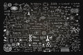 Science Chalk Board Wall Mural-Wall Mural-Eazywallz