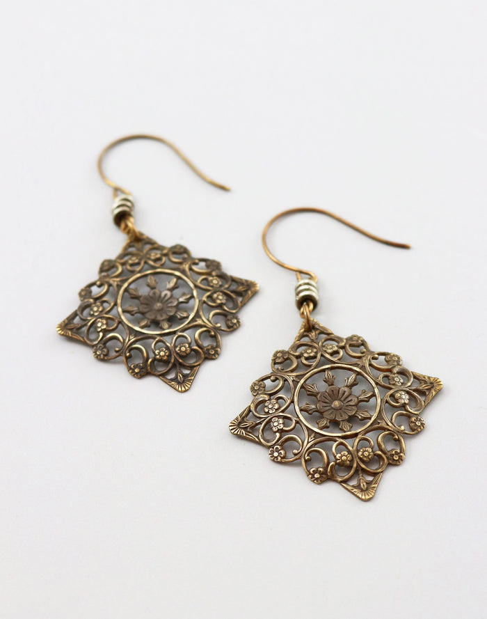 Secret Garden Earrings, (1 pair)