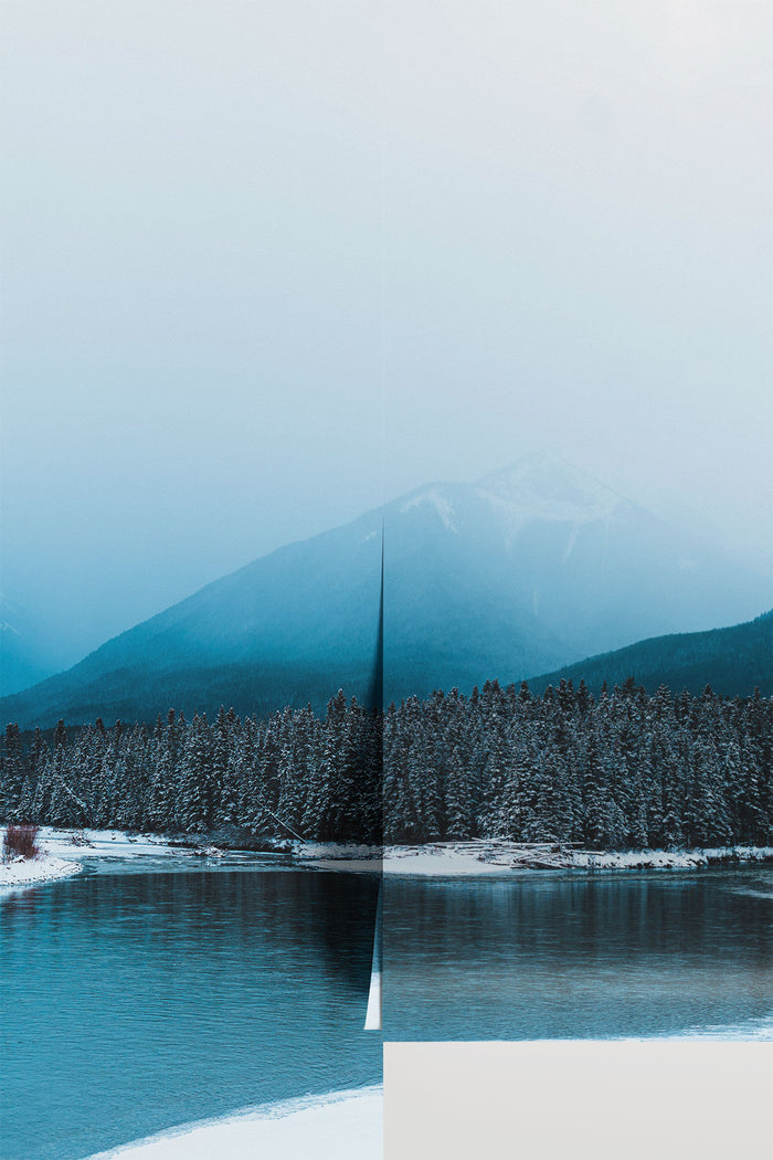 Serene Winter in Canmore Alberta