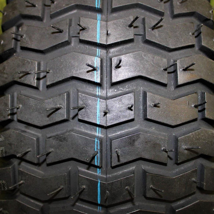 (Set of 2) Matte Black Universal Fit 15x6.00-6 Tires & Wheels 4 Ply for Lawn & Garden Mower Turf Tires .75" Bearing