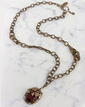 Bella Necklace with Red Gemstone