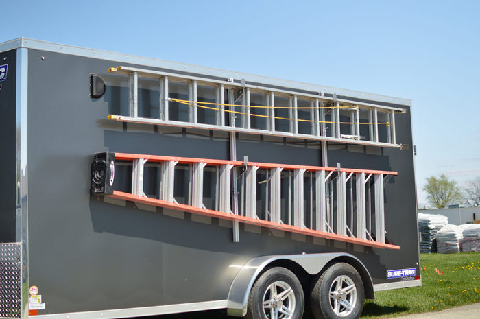 Side-Mounted Ladder Rack Holds 2 (Open/Enclosed Trailers & Box Trucks)