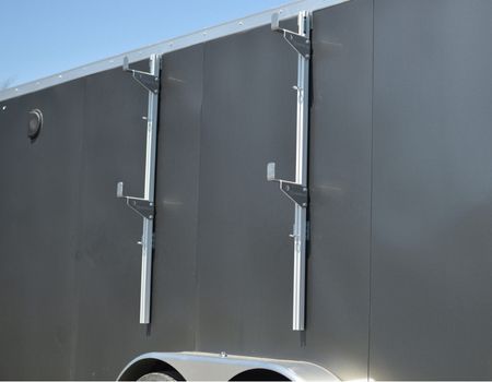 Side-Mounted Ladder Rack Holds 2 (Open/Enclosed Trailers & Box Trucks)