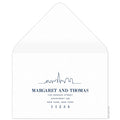 Skyline Silhouette Reply Card Envelope